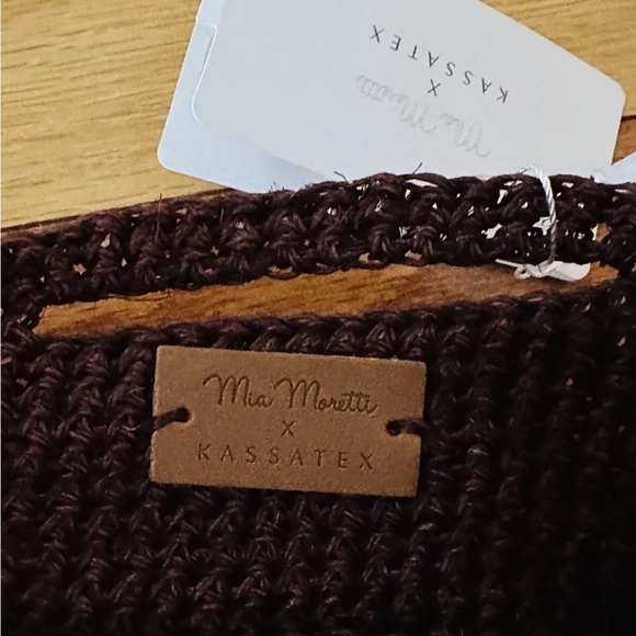 KASSATEX New York BORSA di VINO HANDMADE WOVEN PICNIC WINE TOTE BAG MIA MORETTI - Picture 4 of 9